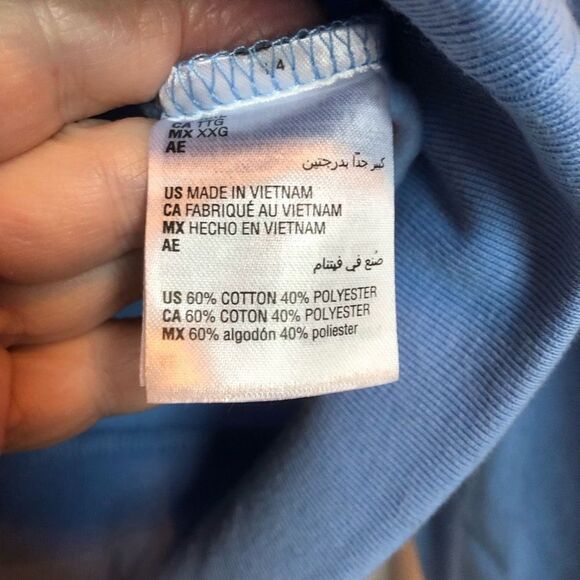 IDEOLOGY - L Sz XXL Off Duty Fleece Pullover Hoodie in Passion Blue Comfy & NWT! - Picture 9 of 15